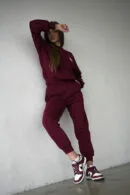 Spodnie damskie BG Brand | bordowy