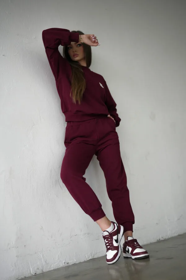 Spodnie damskie BG Brand | bordowy