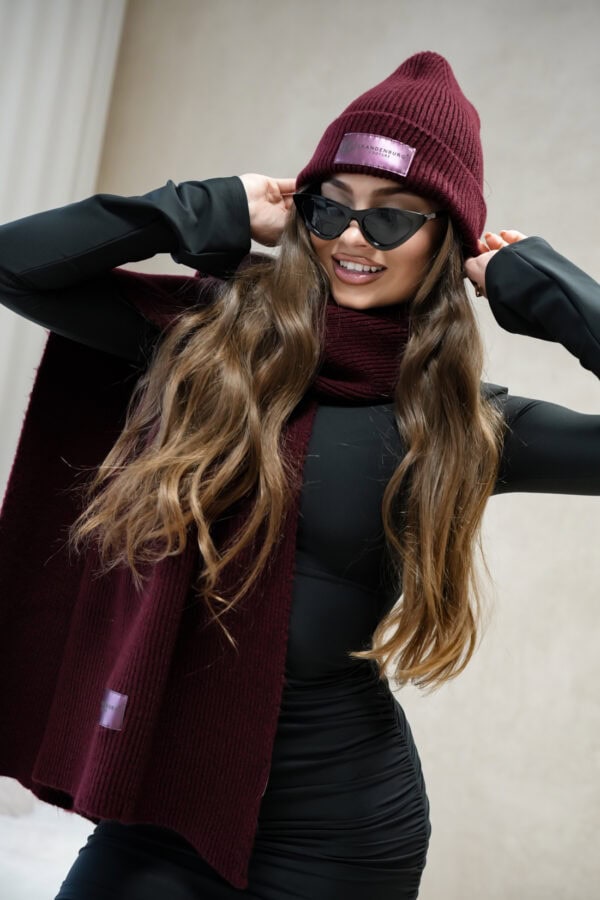 Czapka BG Teddy | bordowy