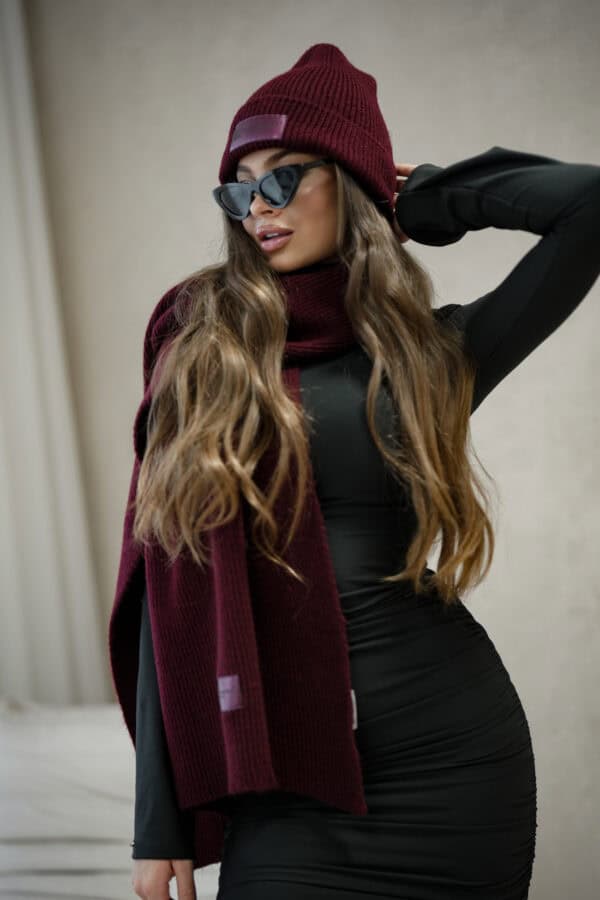 Czapka BG Teddy | bordowy