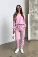 Bluza damska BG Basic | puder róż