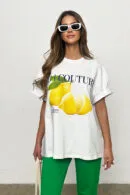 T-Shirt damski BG Fruit | biały