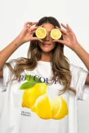 T-Shirt damski BG Fruit | biały