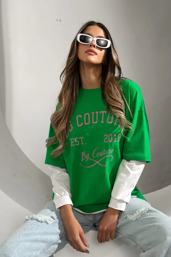 Bluzka damska BG Shoot | zielony