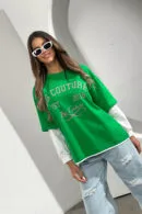 Bluzka damska BG Shoot | zielony