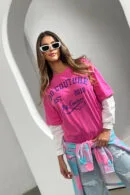 Bluzka damska BG Shoot | róż