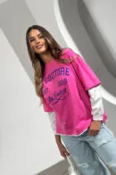 Bluzka damska BG Shoot | róż