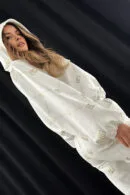 Dres damski BG Holo | biały - złoty