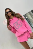 Bluza damska BG Diamond | róż