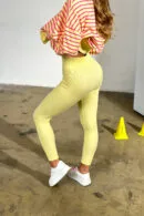 Legginsy damskie BG Fit me | bananowy