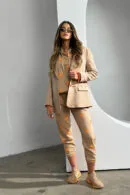 Dres damski BG Holo | beż - pomarańczowy