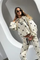 Dres damski BG Holo | waniliowy - czarny