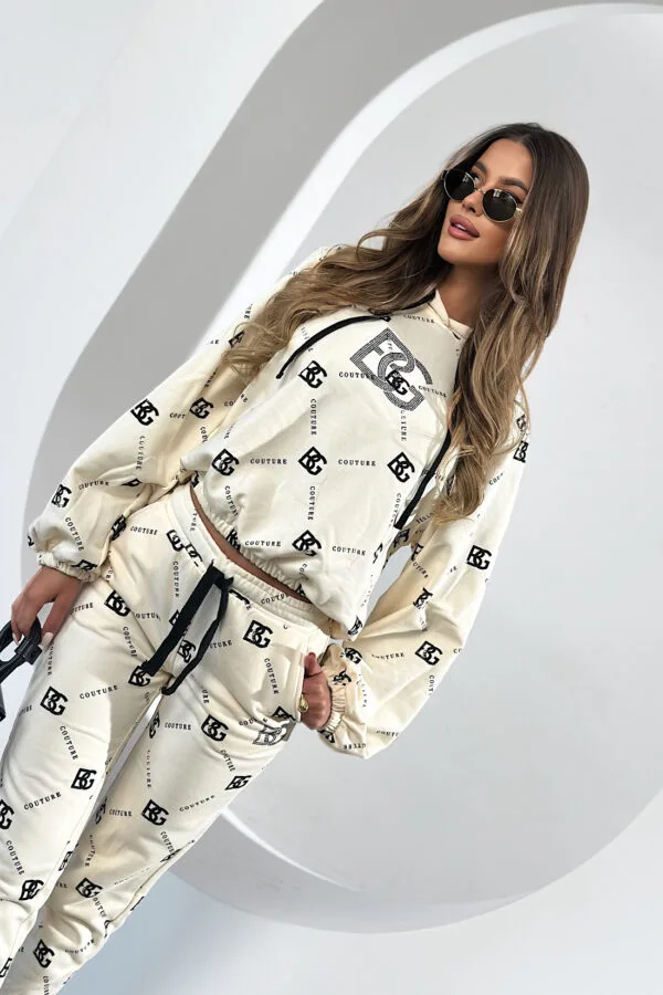 Dres damski BG Holo | waniliowy - czarny