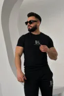 T-Shirt męski BG Rave | czarny