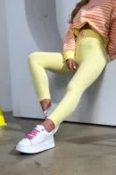 Legginsy damskie BG Fit me | bananowy
