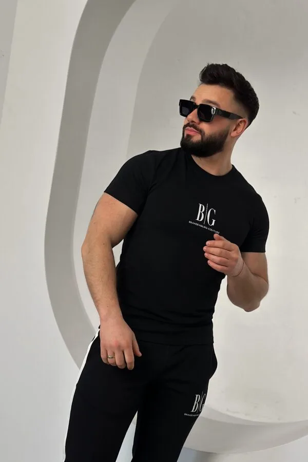 T-Shirt męski BG Rave | czarny