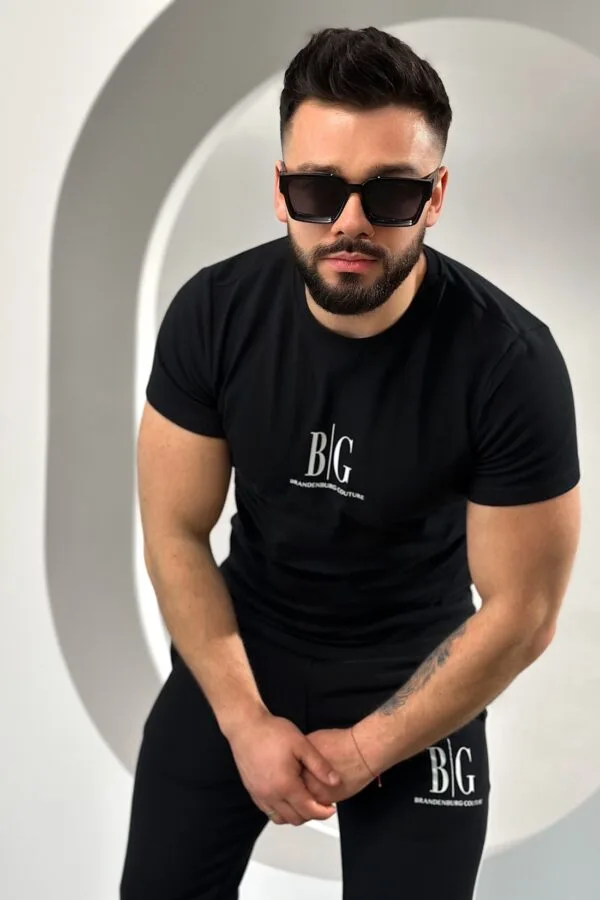 T-Shirt męski BG Rave | czarny