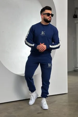 Dres męski BG First | granat