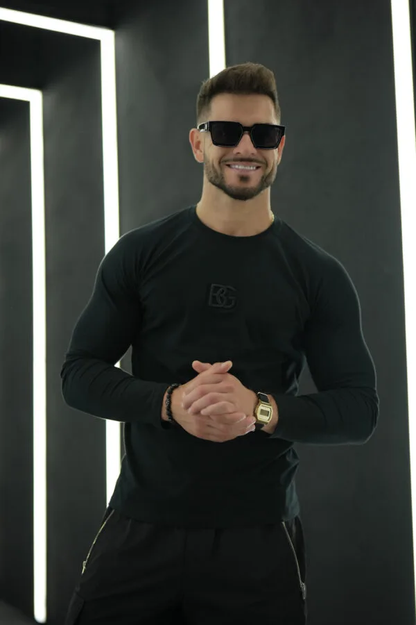 Longsleeve męski BG Trust | czarny