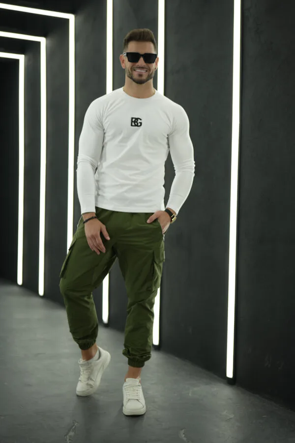 Longsleeve męski BG Trust | biały