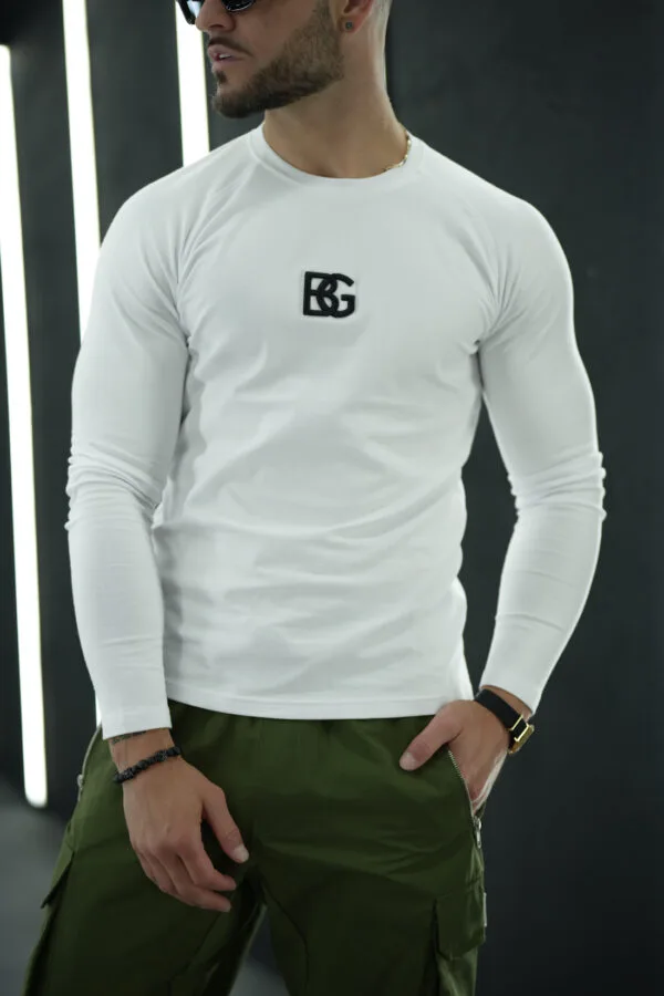 Longsleeve męski BG Trust | biały