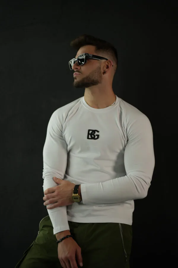 Longsleeve męski BG Trust | biały