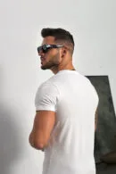T-Shirt męski BG V-Neck | biały