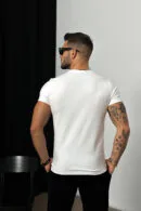 T-Shirt męski BG Signature | biały - czarny