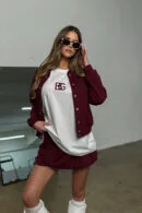 Spódnica damska BG Pocket | bordo