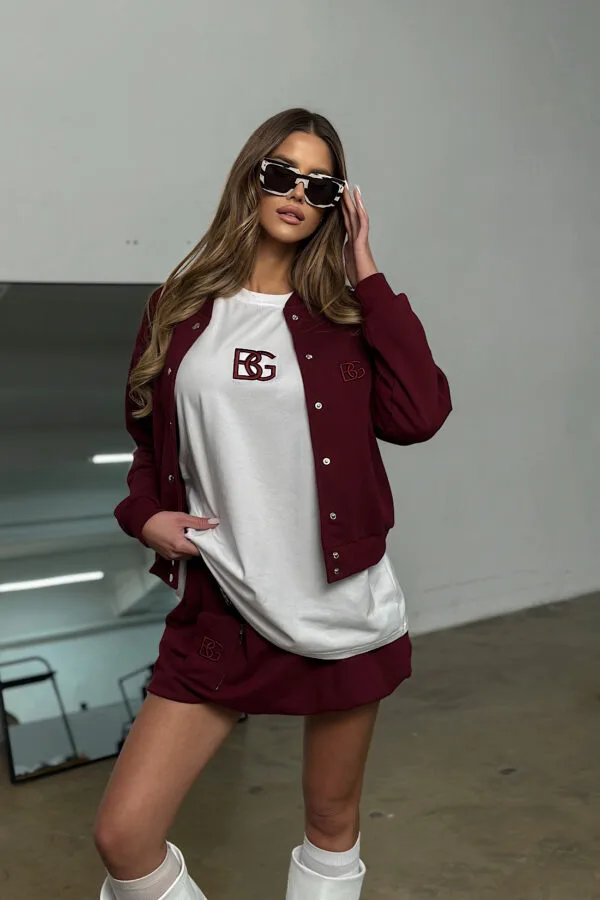 Spódnica damska BG Pocket | bordo