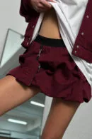 Spódnica damska BG Pocket | bordo