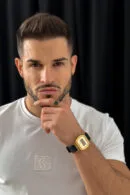 T-Shirt męski BG Signature | biały - biały