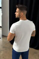T-Shirt męski BG Signature | biały - biały