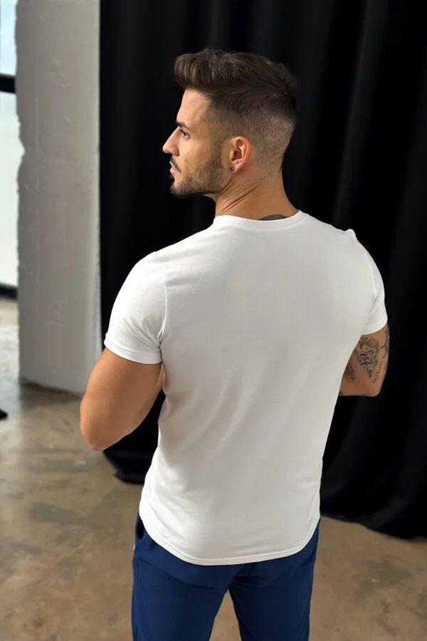 T-Shirt męski BG Signature | biały - biały