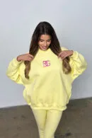 Bluza damska BG Comfy | bananowy