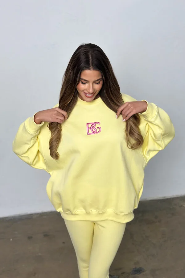Bluza damska BG Comfy | bananowy