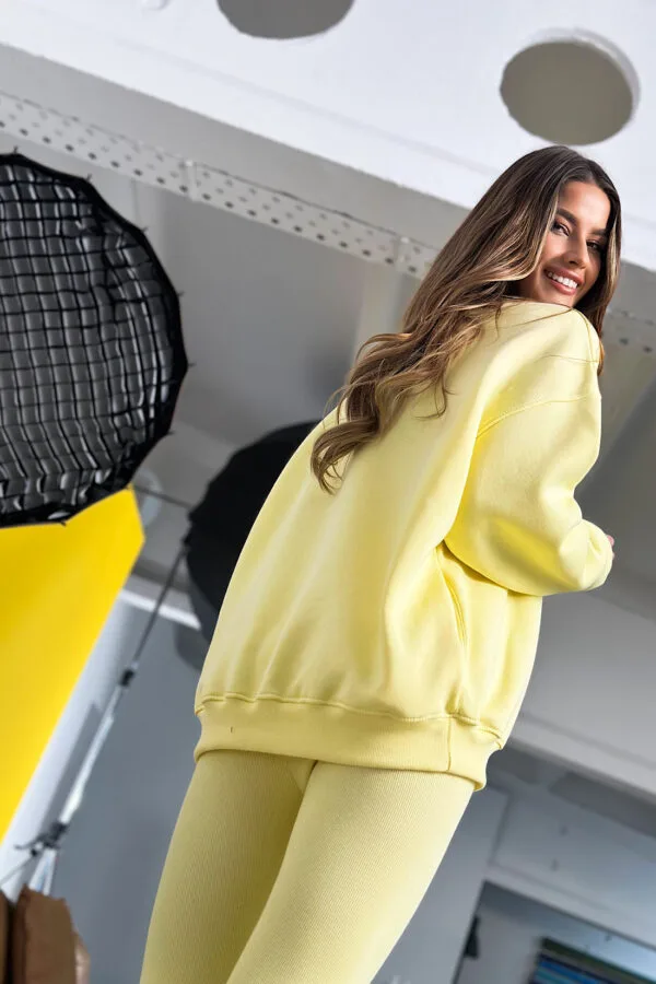 Bluza damska BG Comfy | bananowy