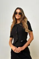 Top damski BG Talia | czarny