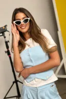 Top damski BG Talia | błękit