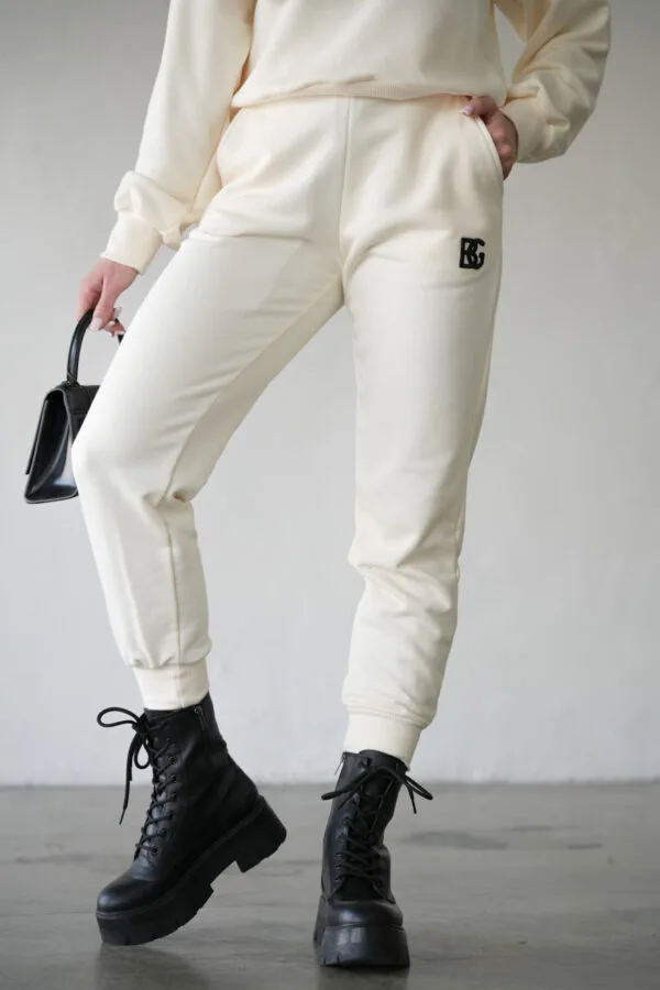 Spodnie damskie BG Brand | waniliowy