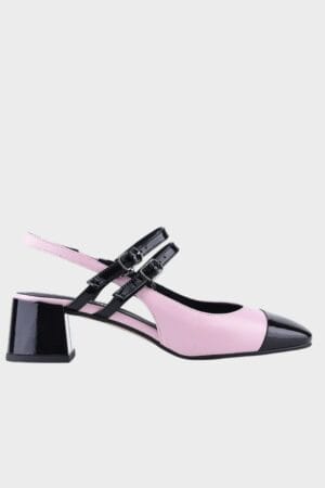 Czółenka Visconi 7670 - Nero+Rose