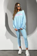 Bluza damska BG Girls | błękit