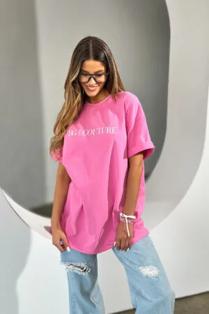 T-Shirt damski BG Mistery | różowy