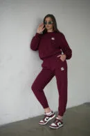 Bluza damska BG Basic | bordowy