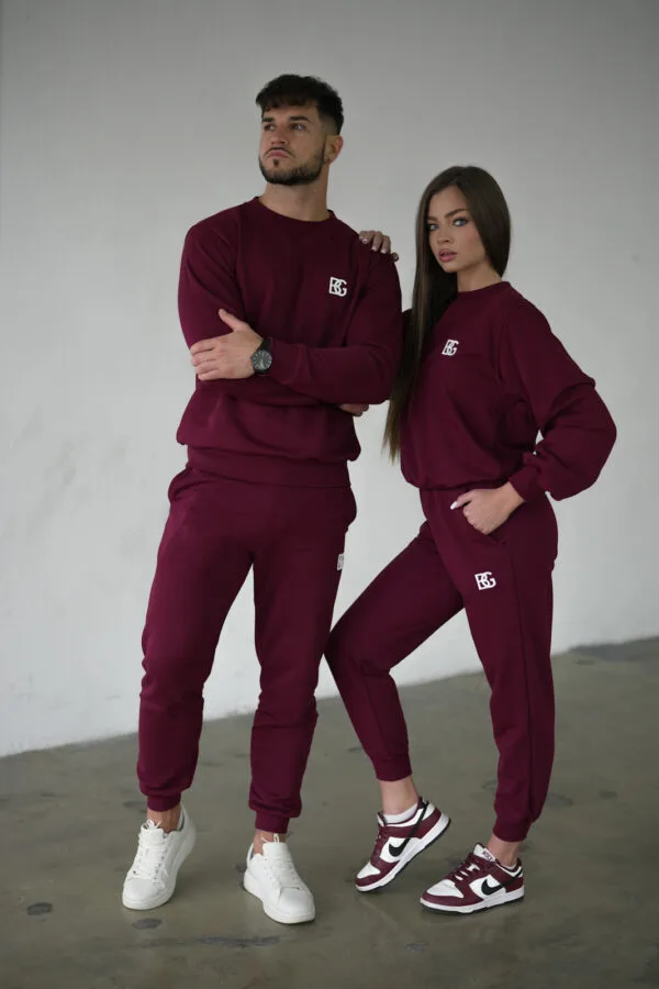 Bluza damska BG Basic | bordowy