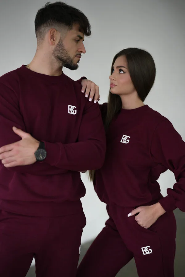 Bluza damska BG Basic | bordowy