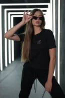 T-shirt damski BG Blink | czarny