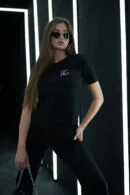 T-shirt damski BG Blink | czarny