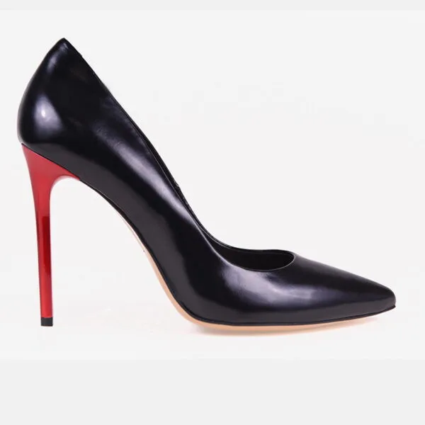 Czółenka Visconi 8014 - Nero Shine