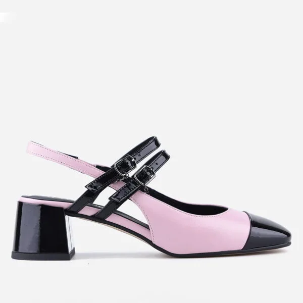 Czółenka Visconi 7670 - Nero+Rose